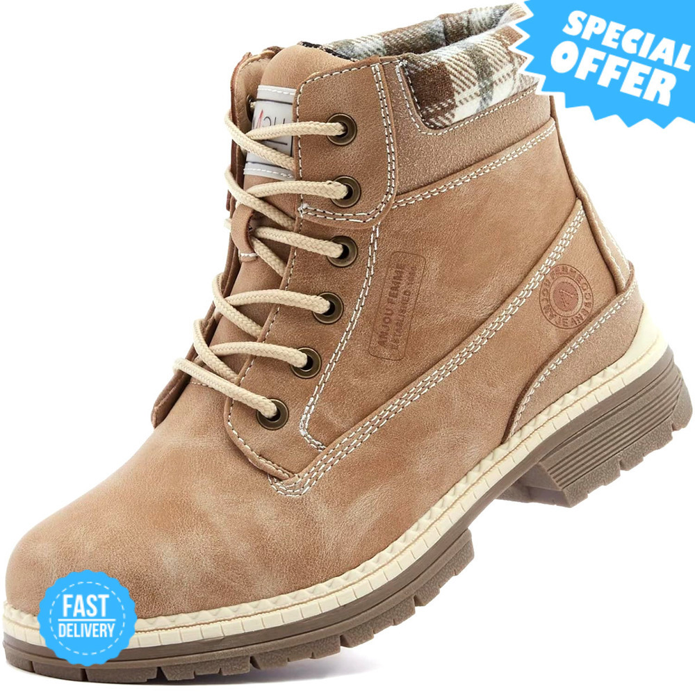 BRAND NEW ANJOUFEMME Waterproof Hiking Boots - Lightweight Snow Boots